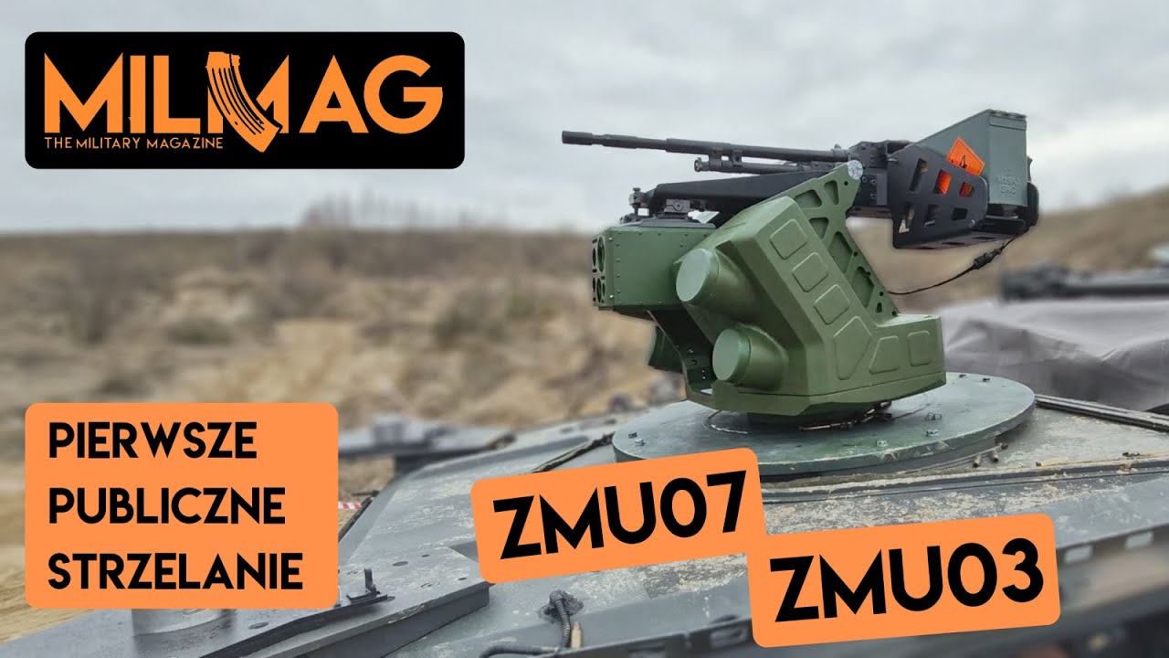 Pierwsze publiczne strzelanie z ZMU-03 i ZMU-07