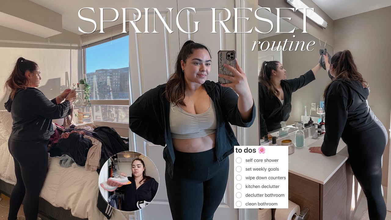 SPRING RESET | cleaning & setting intentions, getting my life together