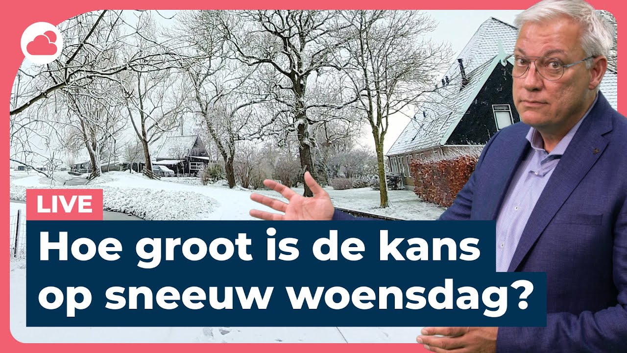 ❄️ Alle details over de mogelijke sneeuwzone in Benelux op woensdag! 🔴