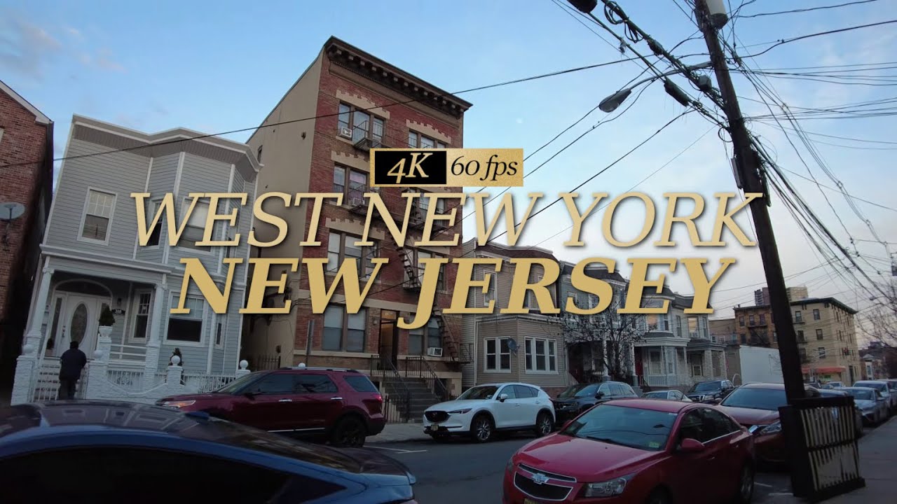 ⁴ᴷ⁶⁰  Walking through West New York, NJ 🏙🌆