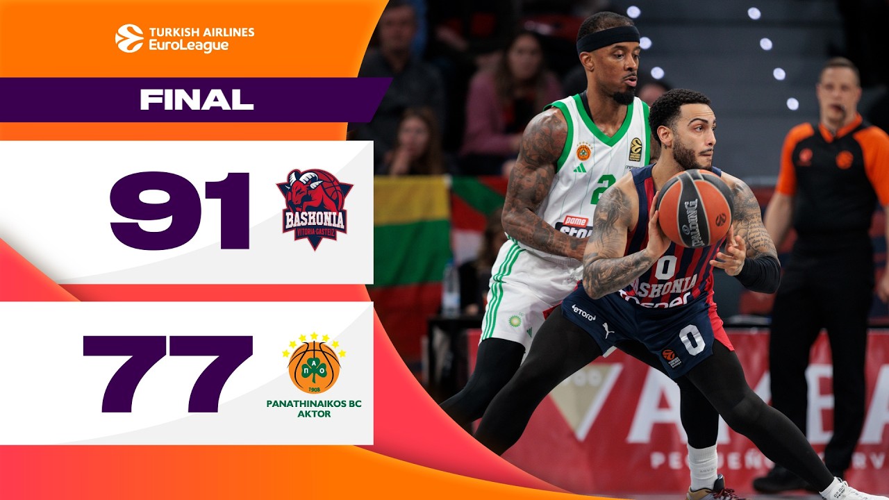 HOME court MAGIC | Baskonia - Panathinaikos | BASKETBALL HIGHLIGHTS R22 2024-25