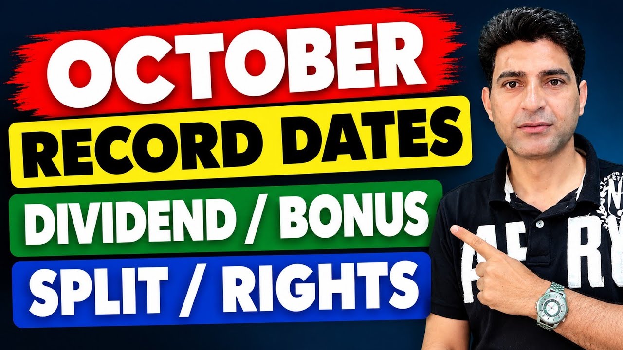 21 RECORD DATES IN OCTOBER 2026 | Dividends, Bonus, Rights issue And Split STOCKS | #Dividends | 