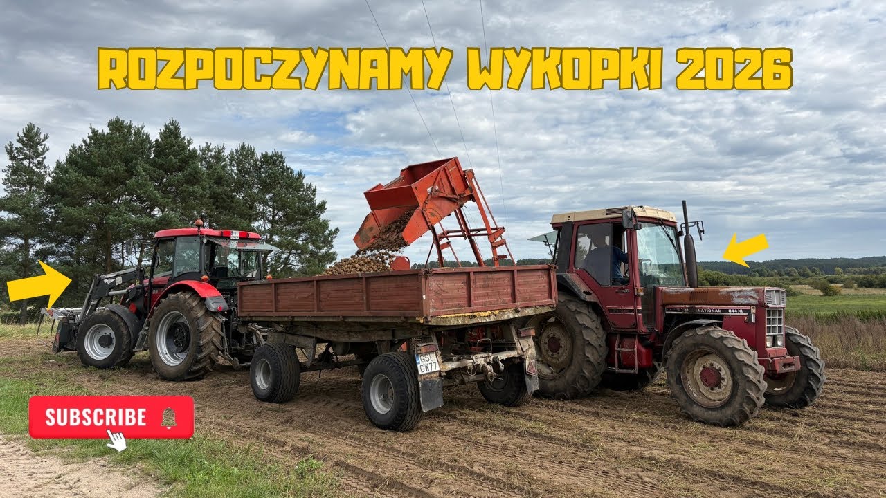 WYKOPKI 2026 | Rozsiewamy NPK na rzepak | Prasowanie Słomy| Kombajn karlik 