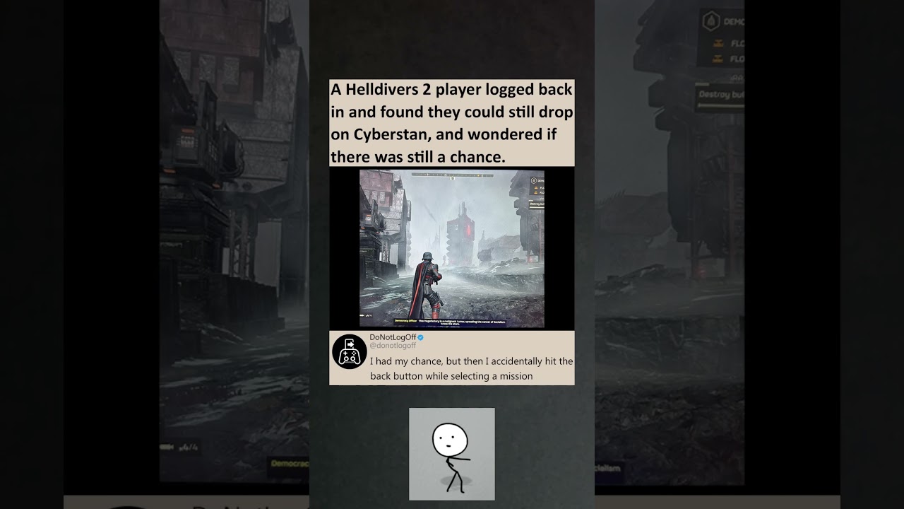 Helldivers 2 player stayed on Cyberstan and wondered if there was still a chance #helldivers2