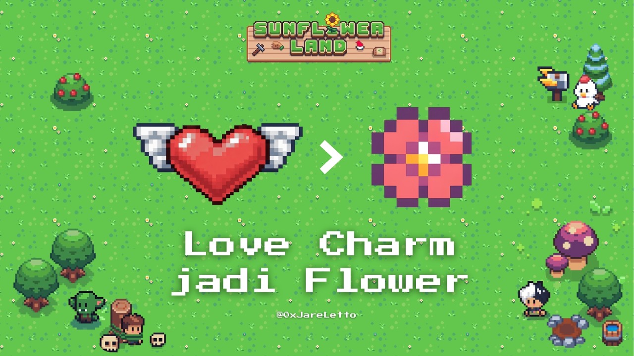 Cara Menukarkan Love Charm menjadi Token Flowers di Sunflower Land