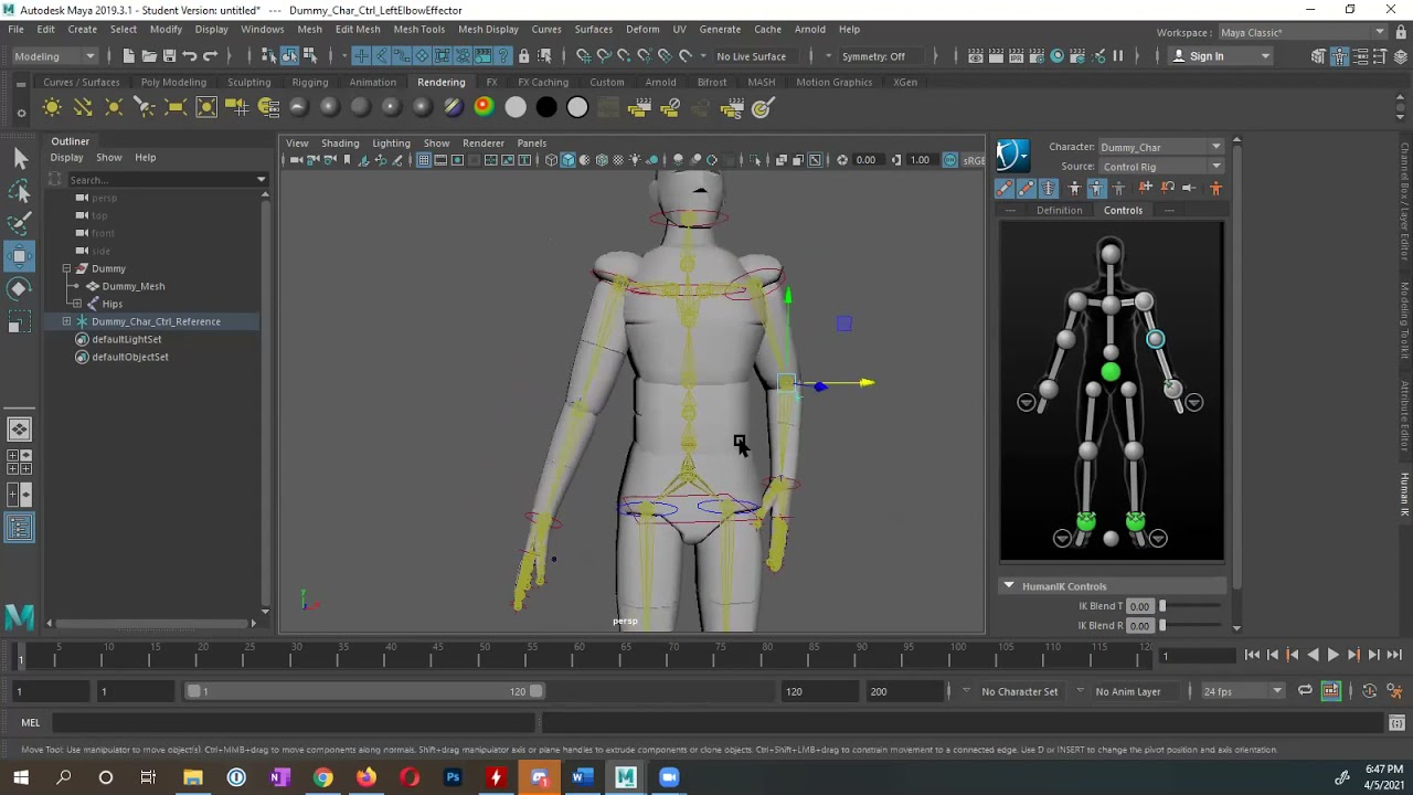 Using HumanIK in Autodesk Maya