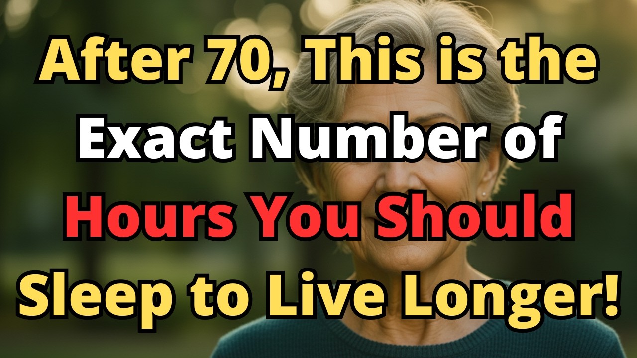 After 70, This Is the Exact Number of Hours You Should Sleep to Live Longer