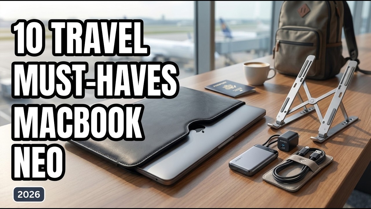 MacBook Neo 2026 Users! 10 Travel Accessories You Should Never Travel Without