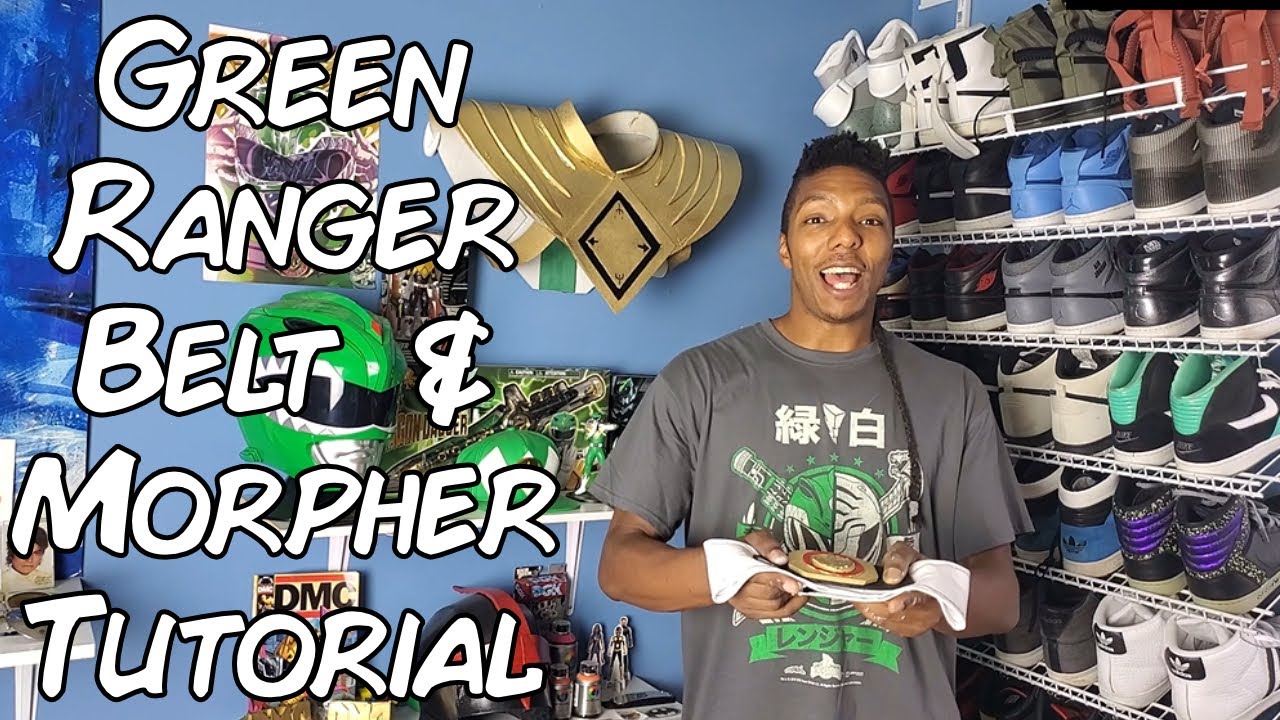 DIY Green Ranger Belt & Morpher - Mighty Morphin Power Rangers Tutorial
