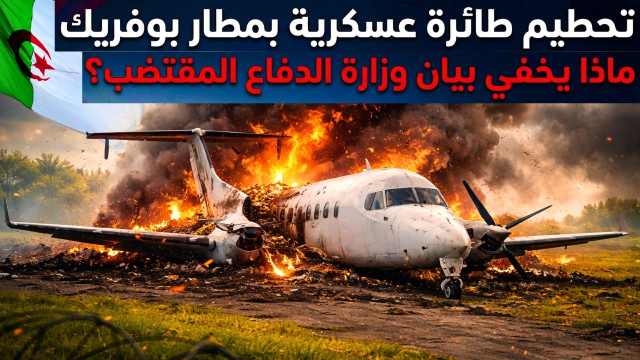 تحطيم طائرة عسكرية بمتار بوفريك: ماذا يخفي بيان وزارة الدفاع المقتضب؟
