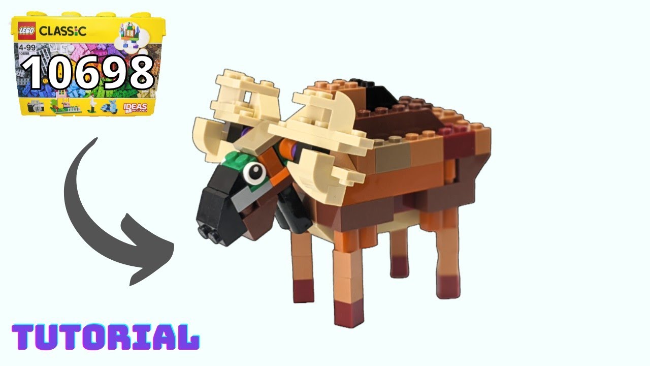 Как сделать лося из LEGO 10698