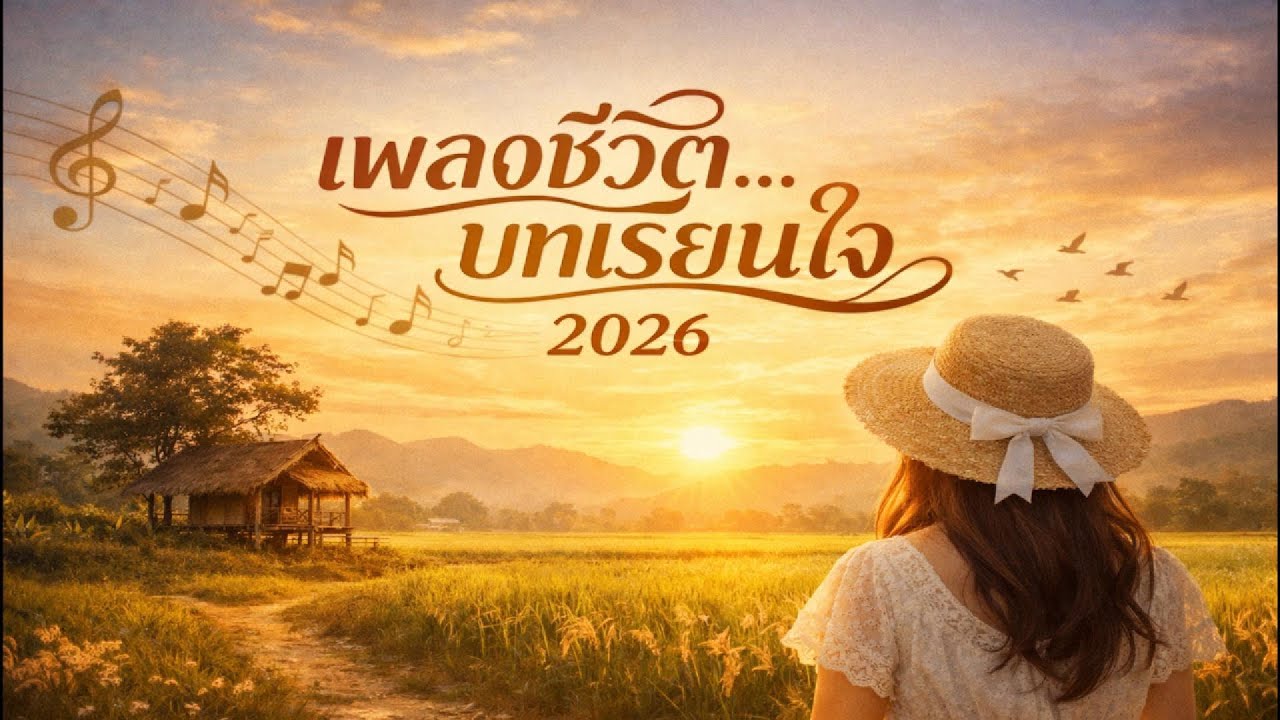 “เพลงชีวิต…บทเรียนใจ 2026 | รวม 10 เพลงลูกทุ่งความหมายดี ฟังแล้วได้กำลังใจ”