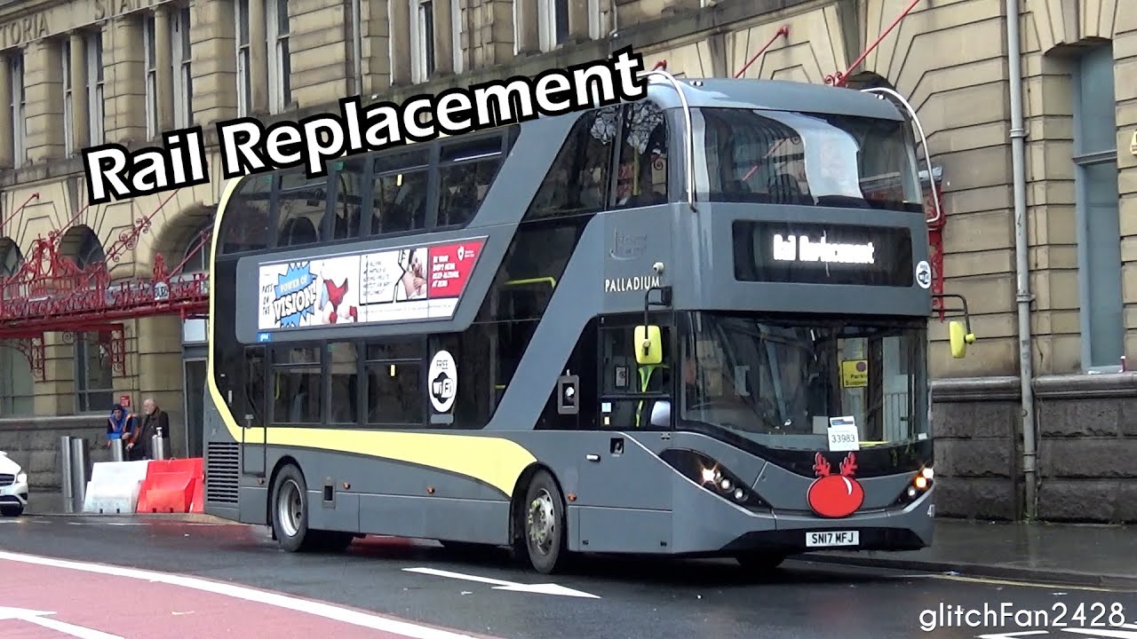 [Blackpool Transport] SN17MFJ on MCV＜&mdash;＞RCD Rail Replacement - Alexander Dennis Enviro 400 City