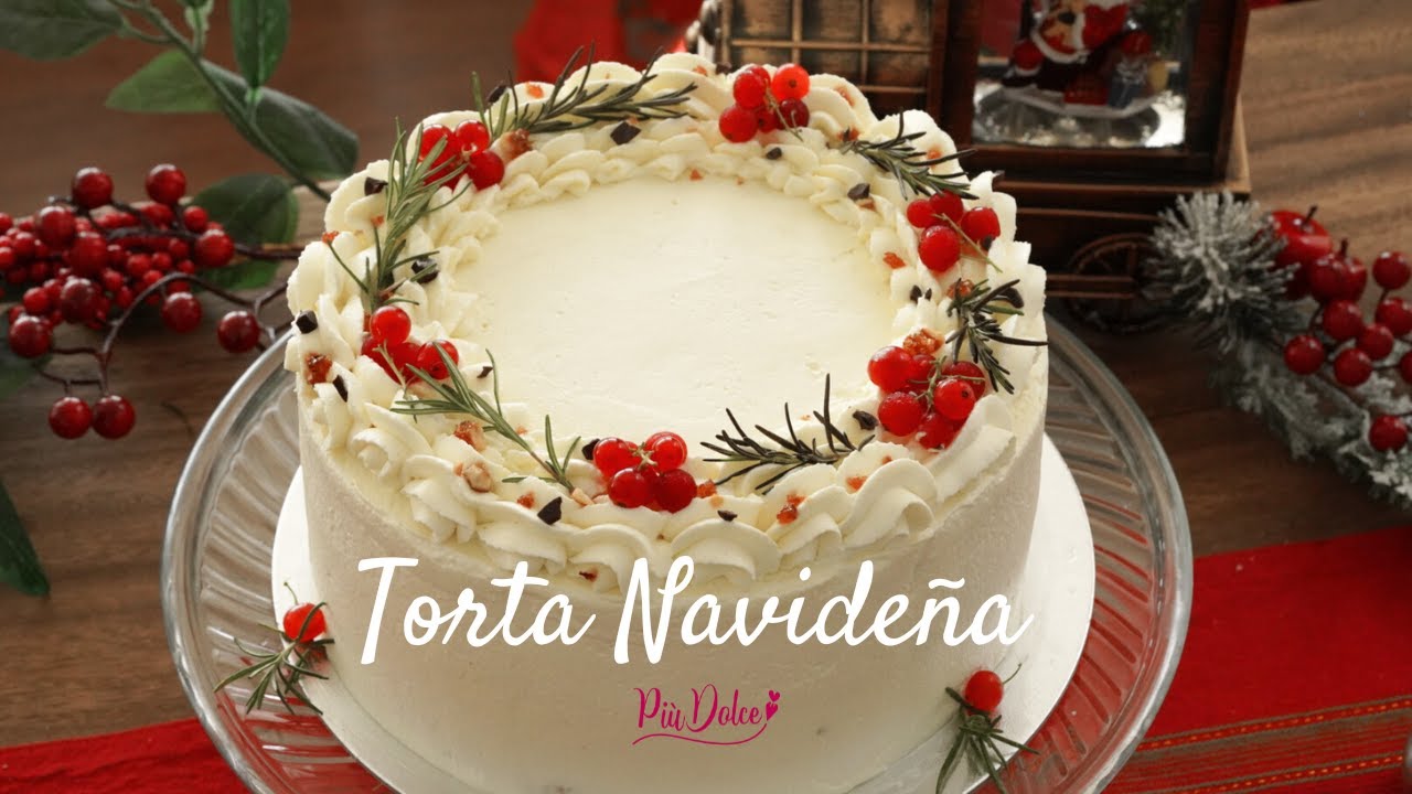 Torta de cumpleaños navideña | Torta Chocolate, cereza y almendra | Più Dolce