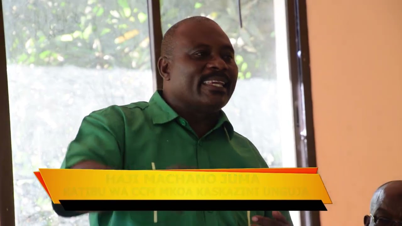 KATIBU WA CCM MKOA KASKAZIN UNGUJA CDE HAJI MACHANO JUMA AKIZINDUA DARASA LA ITIKADI JIMBO  LA DONGE