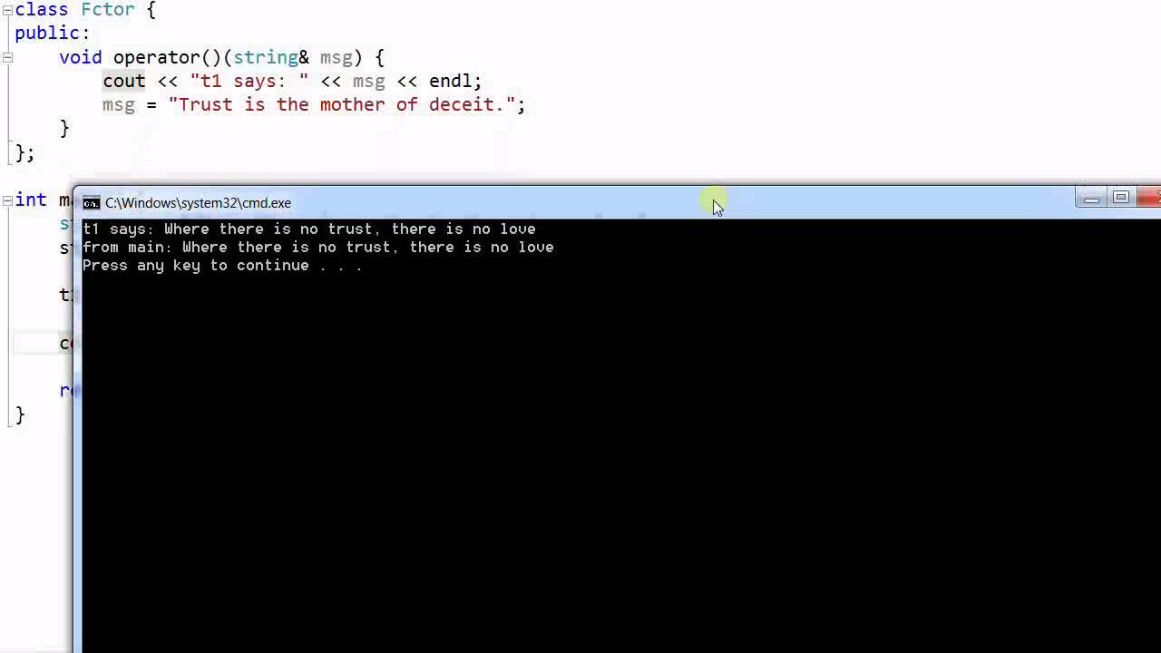 Потоки C++ №2: Управление потоками