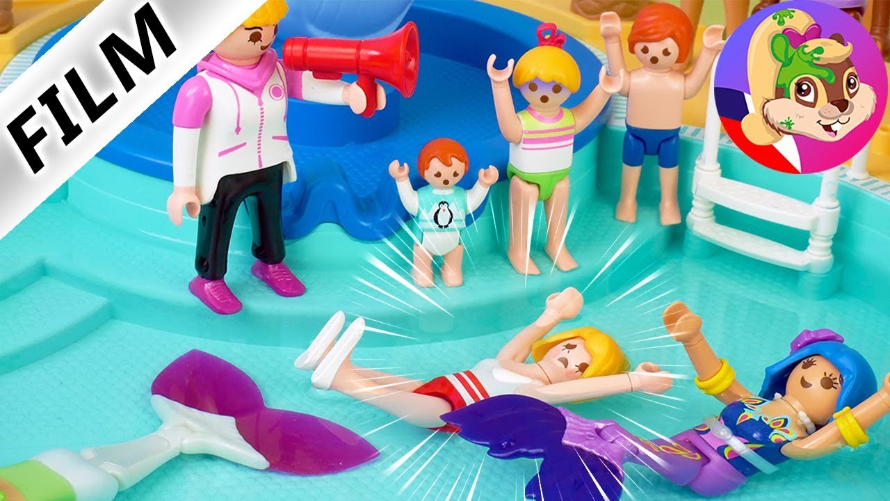 Playmobil příběh | Mořské panny na soutěži v aquaparku | Může maminka vyhrát? |  Rodina Dvořákova