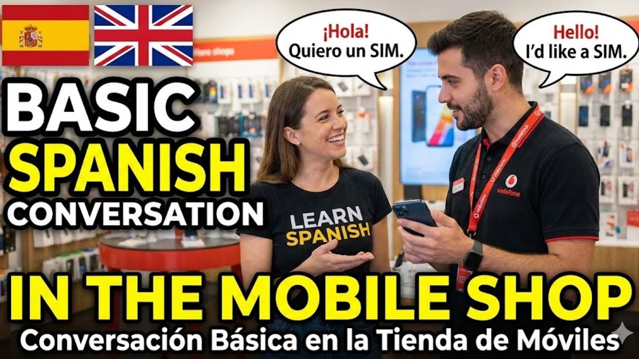 Learn Spanish By Yourself | in a mobile shop