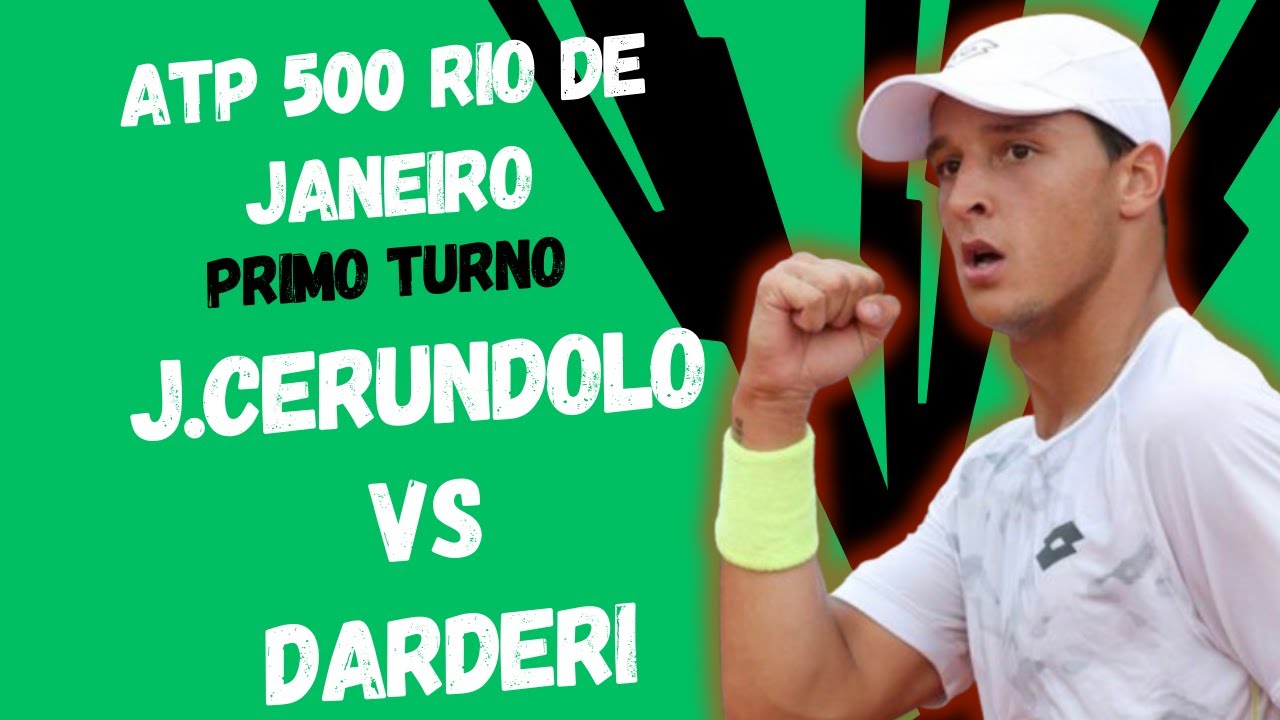 LIVE J. CERUNDOLO - DARDERI🔥🎾 PRIMO TURNO ATP 500 RIO DE JANEIRO