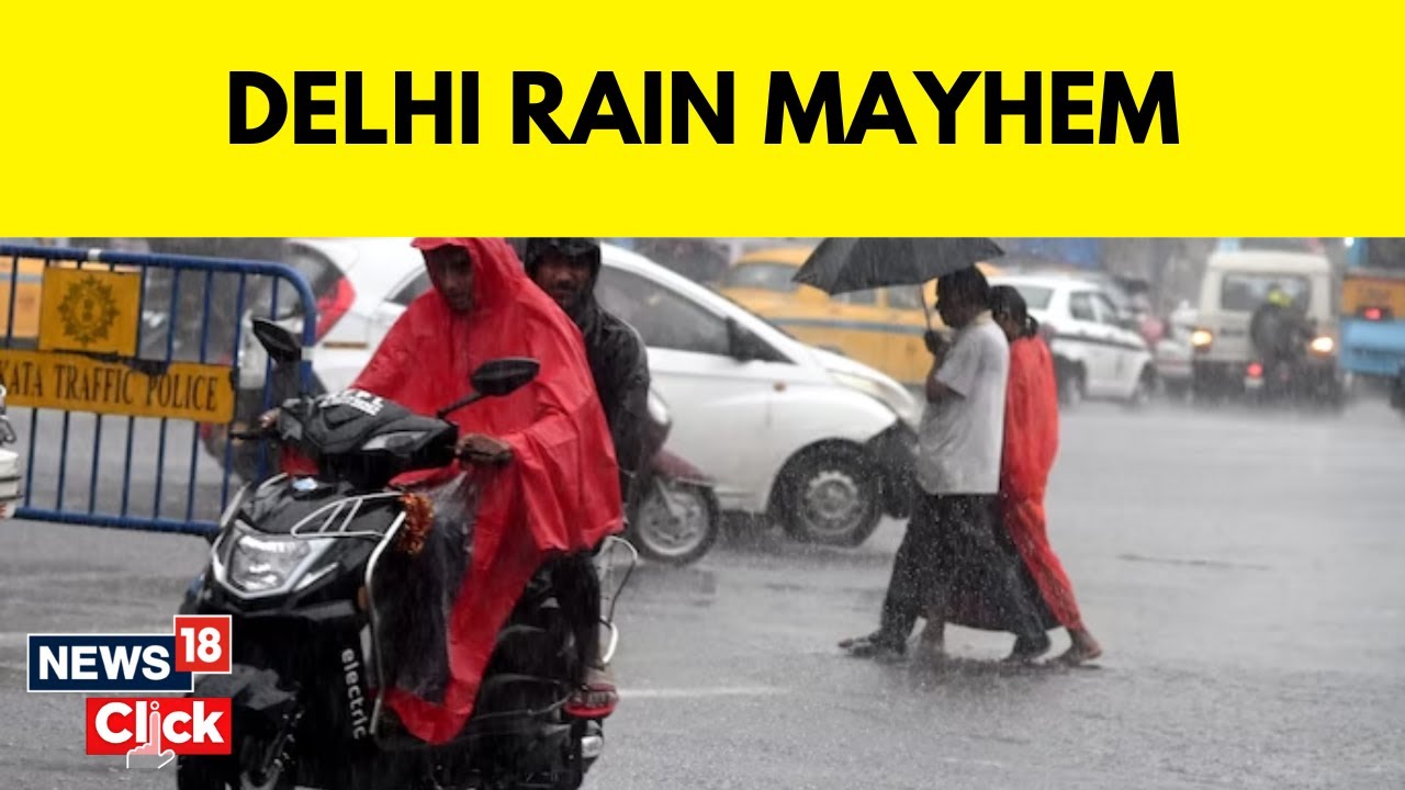 Delhi Rains | Rainfall In Delhi | Delhi Monsoon | Overnight Thundershowers In Delhi-NCR | News18