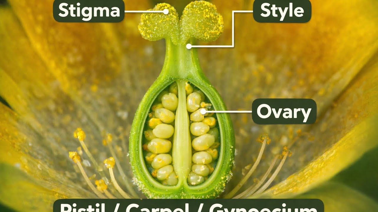 #Pistil#Carpel#Gynoecium#Ovary#Class12Biology#NEETBiology#BoardExam2026#BiologyLecture