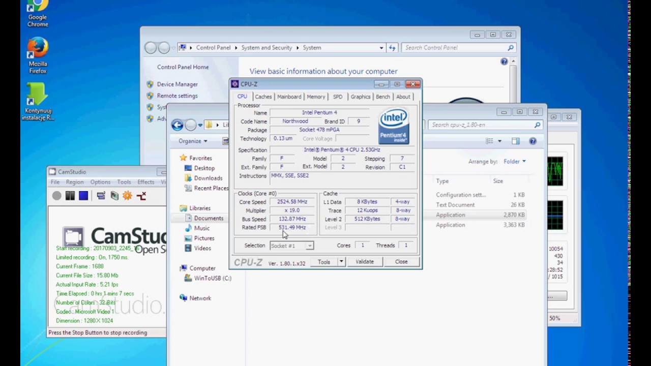 Running celeron 2.5GHz  on SD card by IDE SD adapter 2