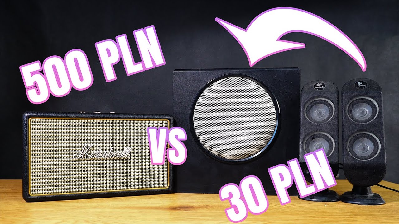Logitech X-230 vs Marshall Acton - Głośnik za 30 zł vs głośnik za 500 zł