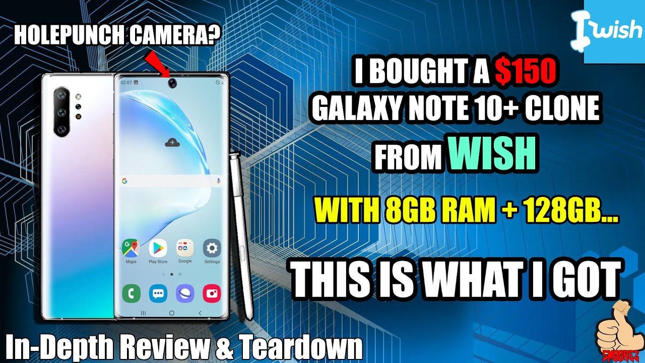 iWish: I bought a $150 Galaxy Note 10+ Clone from WISH...this is what I got! In-Depth Review