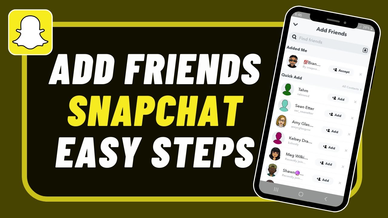How to Add Friends /Someone on Snapchat ?