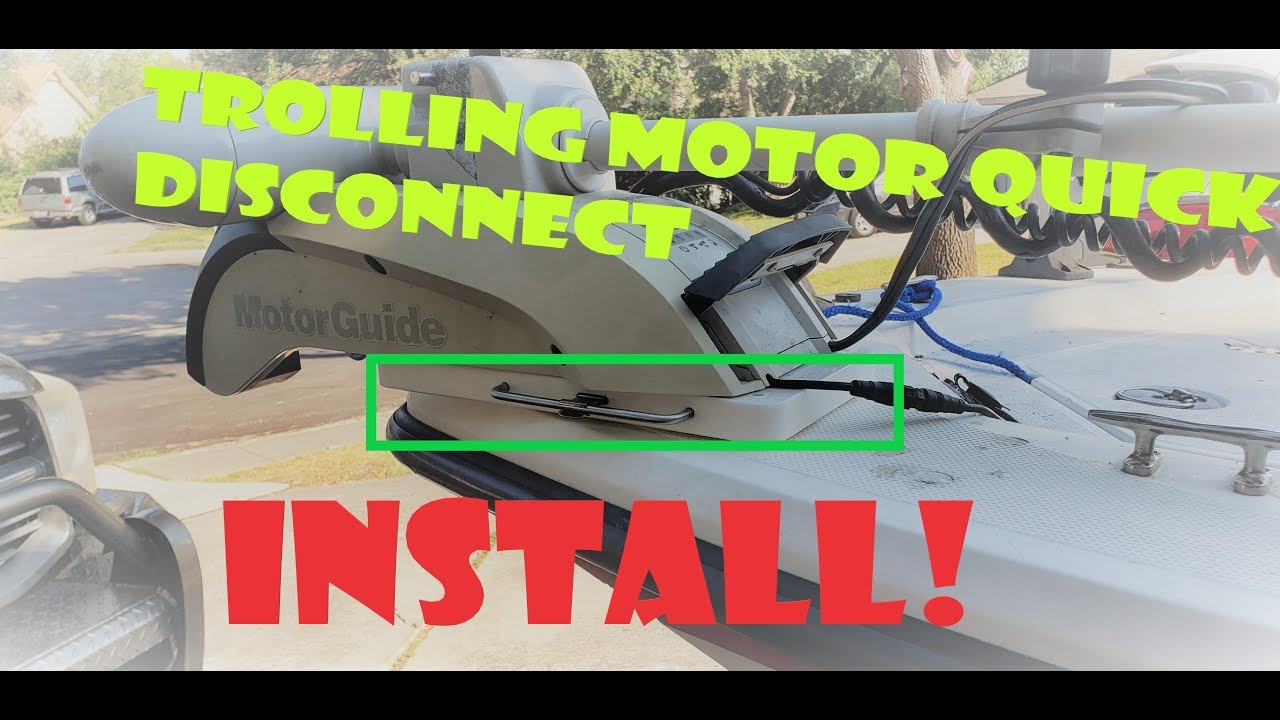 Installing a Trolling Motor Quick Release on my Boat.