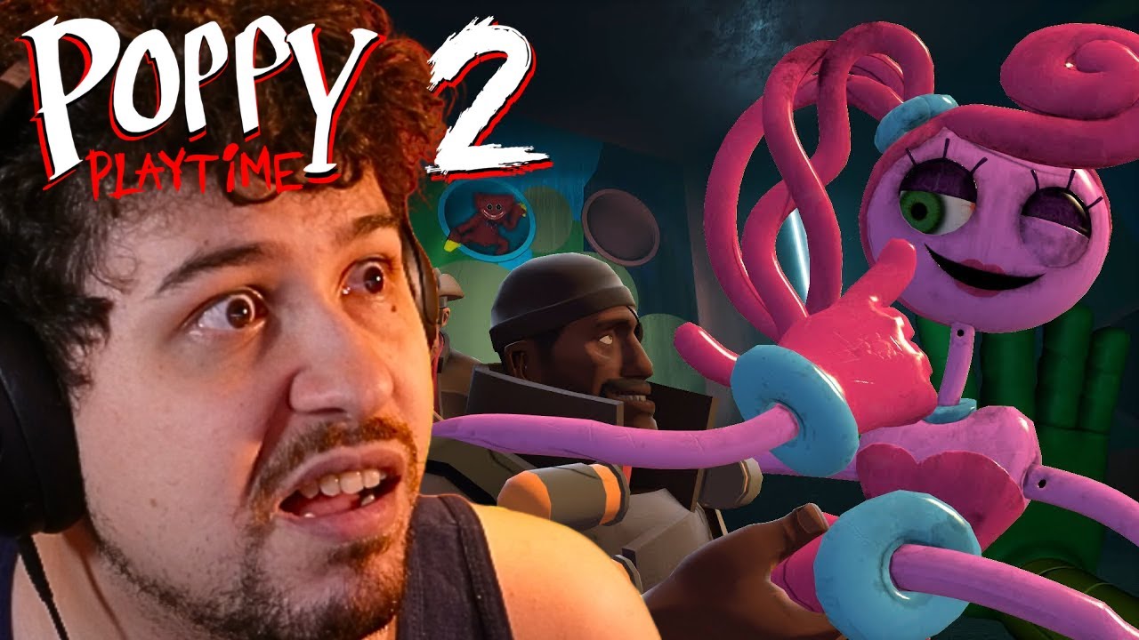 (TF2 AI/SFM) The Mercs Play Poppy Playtime Chapter 2 Reaction - Team Fortress 2