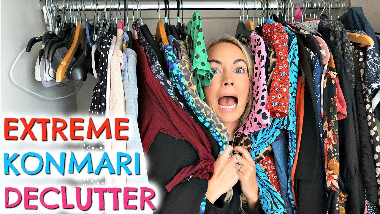 EXTREME DECLUTTER  |  KONMARI METHOD CLOSET CLEAR OUT