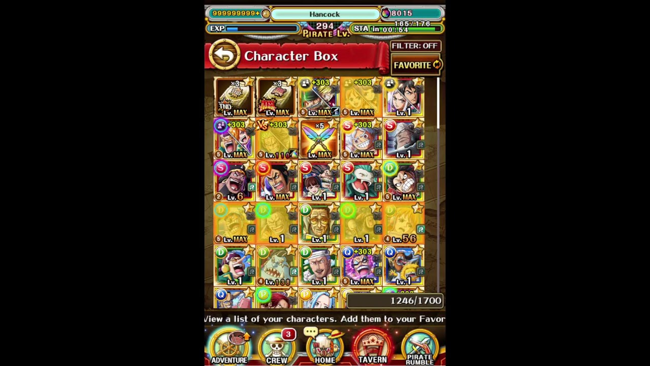 One Piece Treasure Cruise(OPTC) Android/IOS starter mid-endgame accounts. Treasure map TM