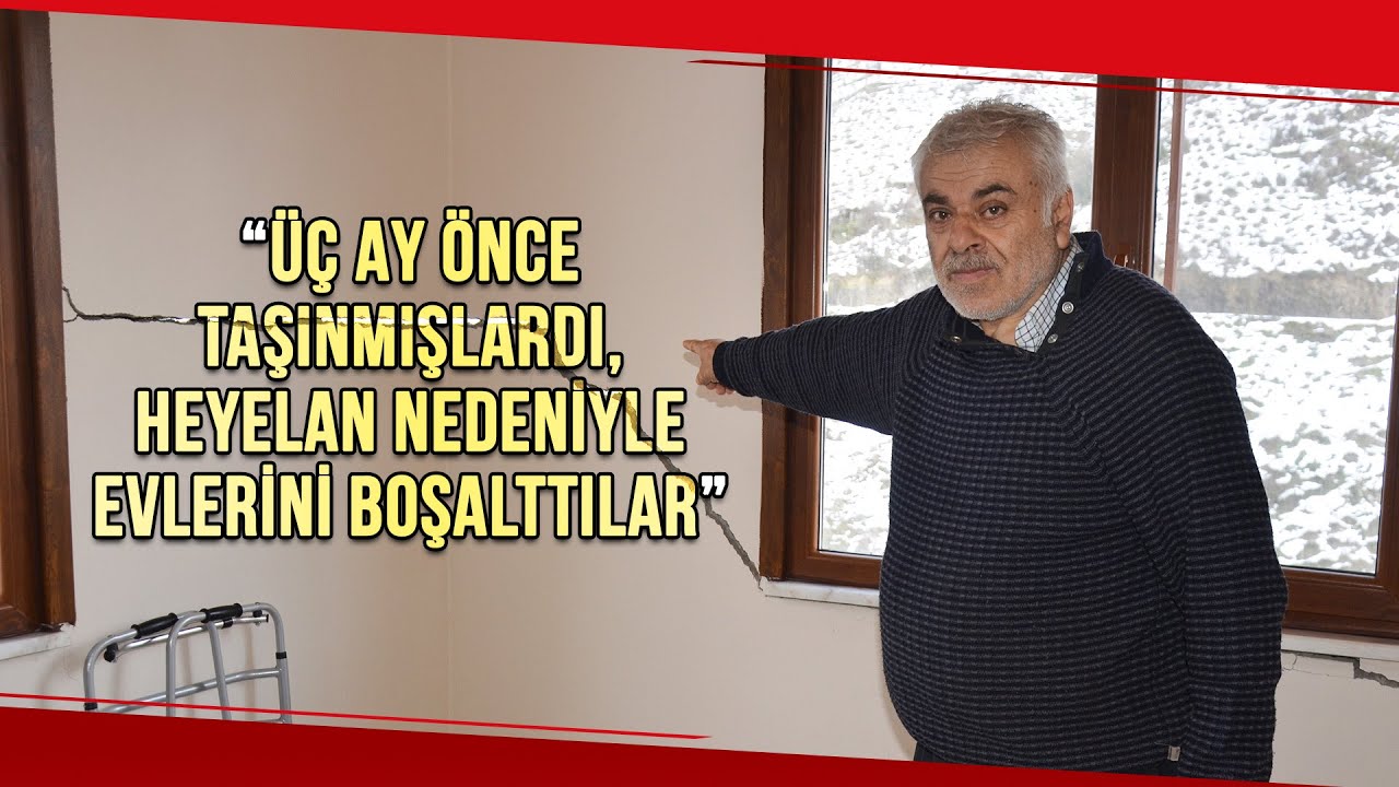 Heyelan Umutlarını Yok Etti: 3 Ay Önce Taşındıkları Yeni Evlerini Boşalttılar