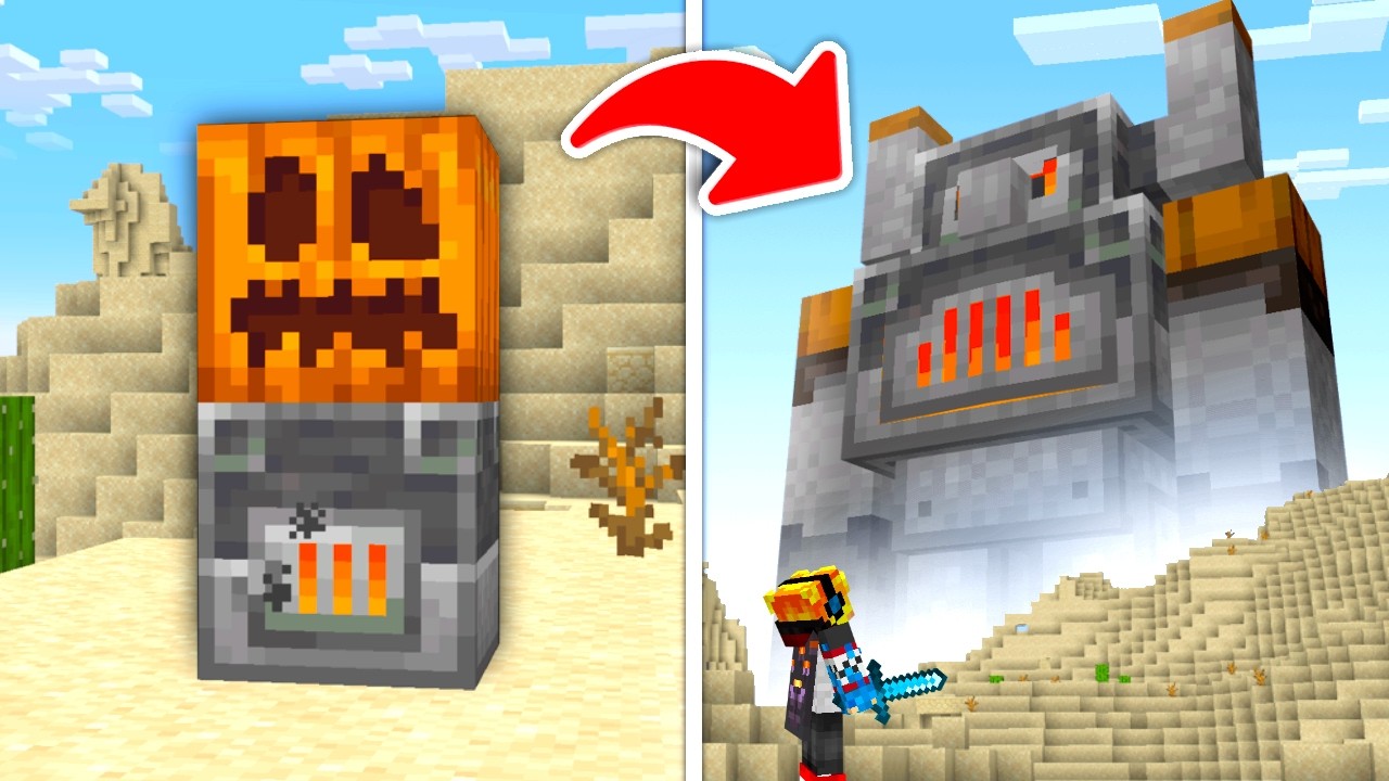 Minecraft Mod, kde jsou Golemové ze VŠECH BLOCKŮ