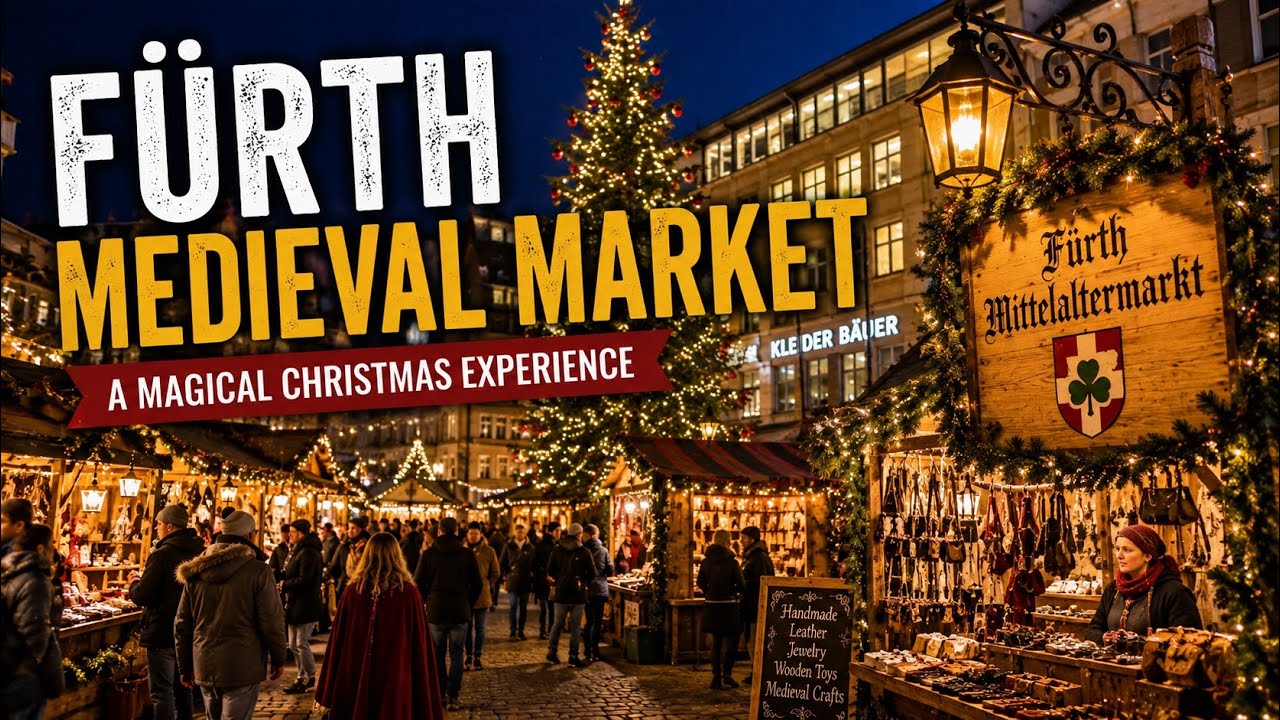Magical Medieval Christmas Market in F&uuml;rth & Nuremberg | Germany Vlog 2025 (4K) | 02