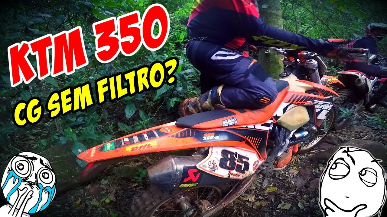 KTM 350 XCF-W COM RONCO DE CG SEM FILTRO NA TRILHA