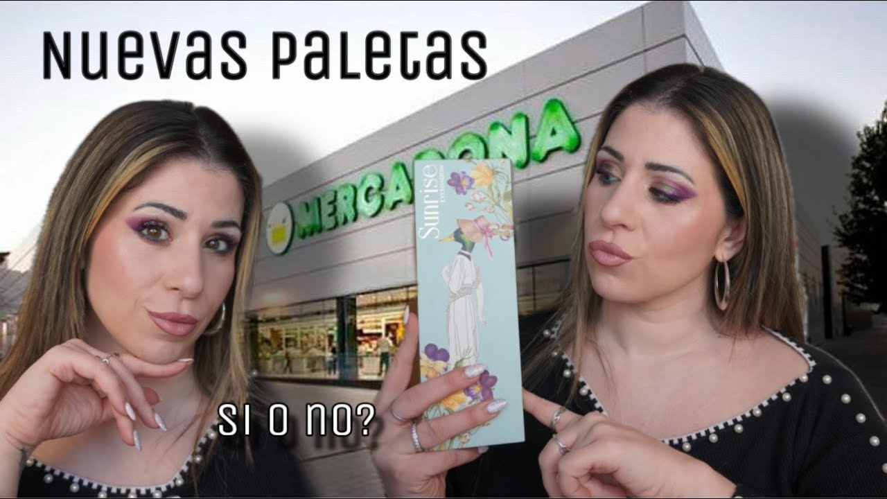 MERCADONA Nuevas PALETAS de sombras a 6€ ❗Valen la pena? Sunrise a prueba! Look completo 💖💖