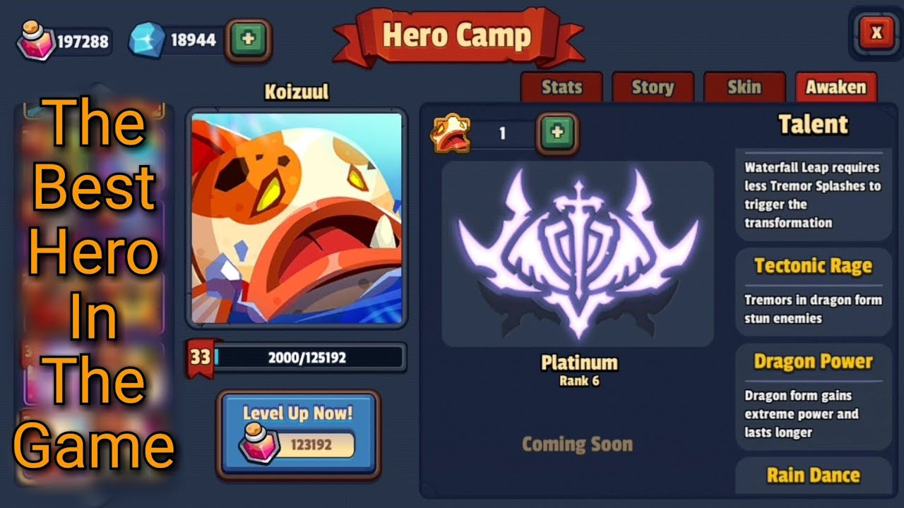 Realm Defense Koizuul Rank 6 platinum - the best Hero in the game