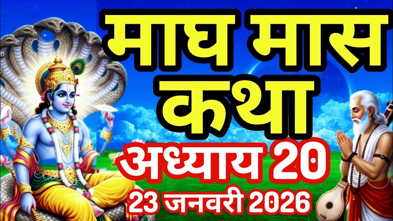 माघ मास कथा - अध्याय 20Magh Maas Ki Katha Day 20|| kartik mahatmya adhyay 20