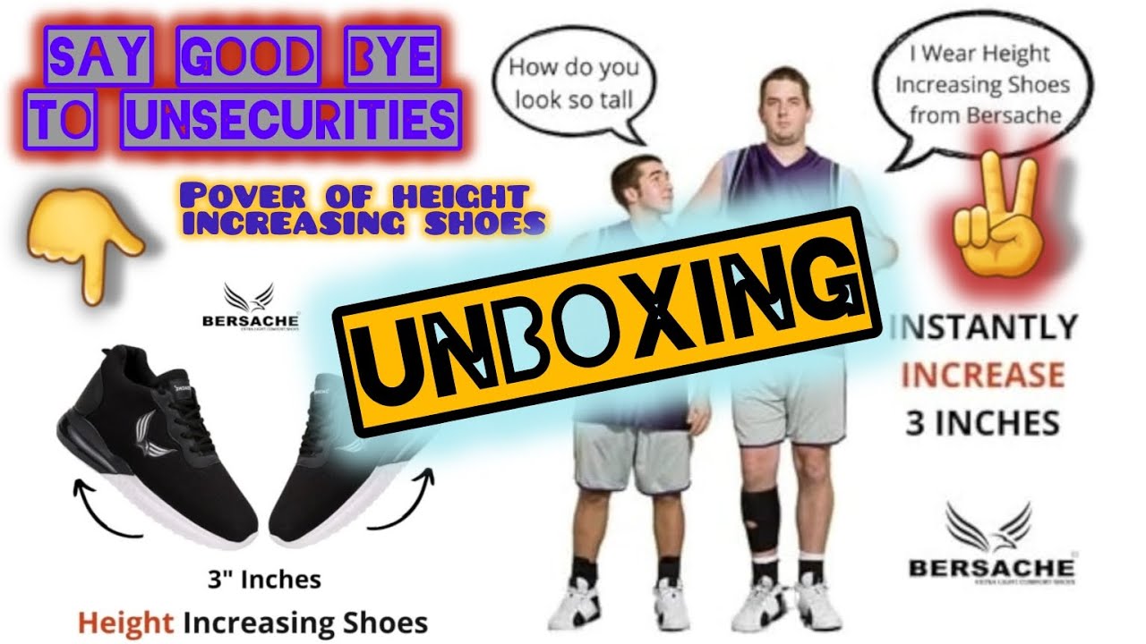 Bershache Height increasing shoes for men Unboxing...