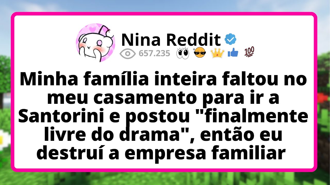 Minha FAMÍLIA inteira faltou no meu casamento PARA ir a Santorini e postou 