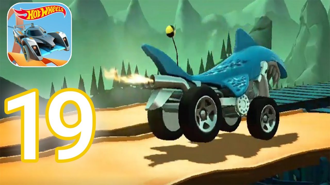 Hot Wheels Race Off - Gameplay Walkthrough Part 19 - Shark Bite Level 39 - 40 (iOS, Android)