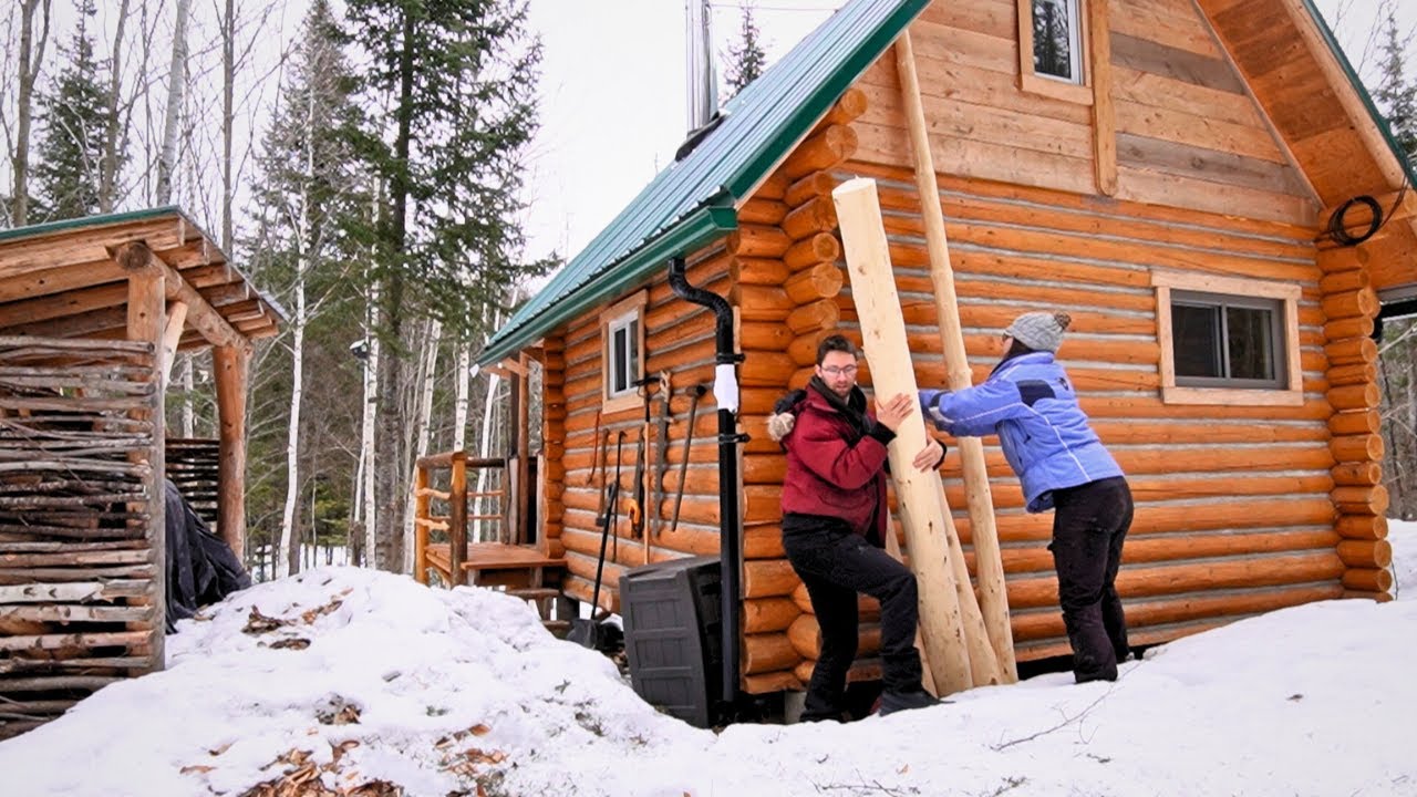 Getting started on a cabin extension! A new tool & cedar shingles & log splitting