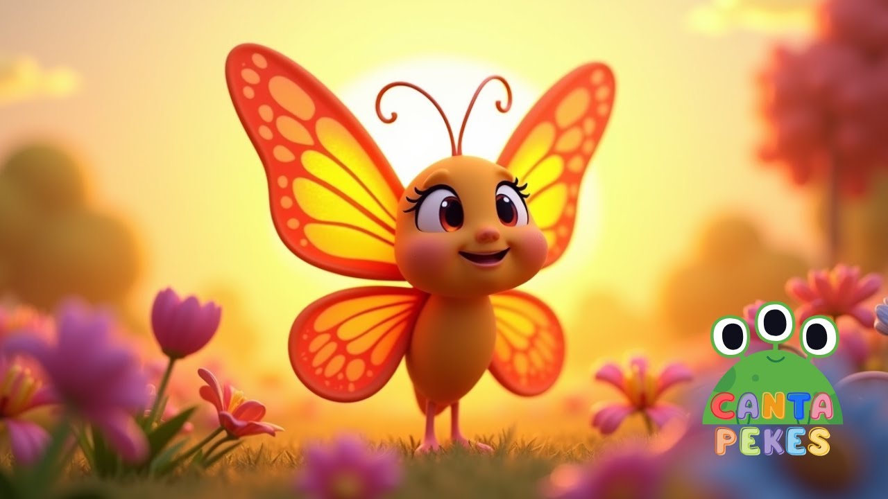🌈🦋 Música Infantil Educativa | Borboletinha Colorida 🎶 Canções Infantis