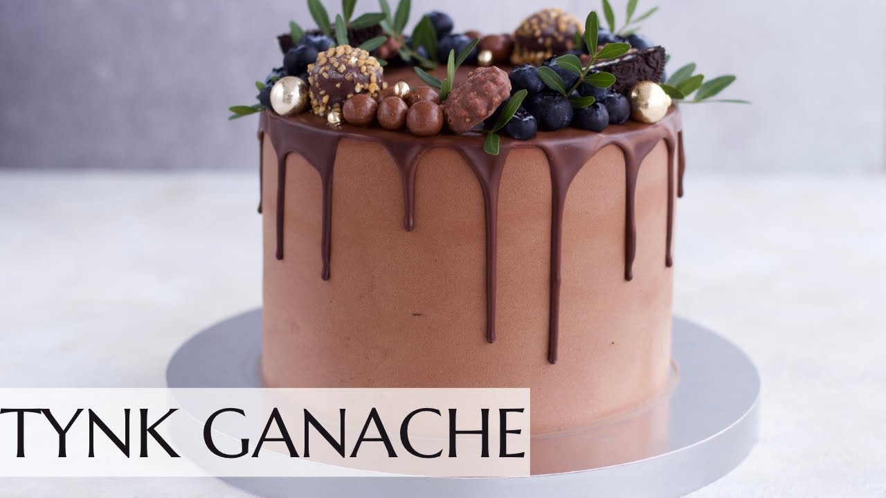 Tynk ganache naturalny na czekoladzie mlecznej i deserowej