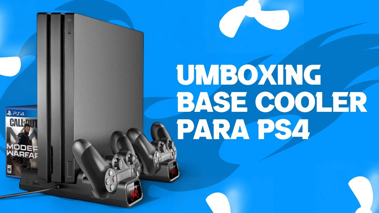 Unboxing base cooler e carregador de controle para PS4 da shopee 