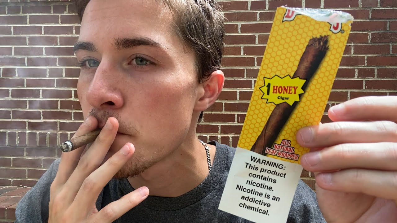 Smoking a HONEY Backwoods Cigarillo - Review