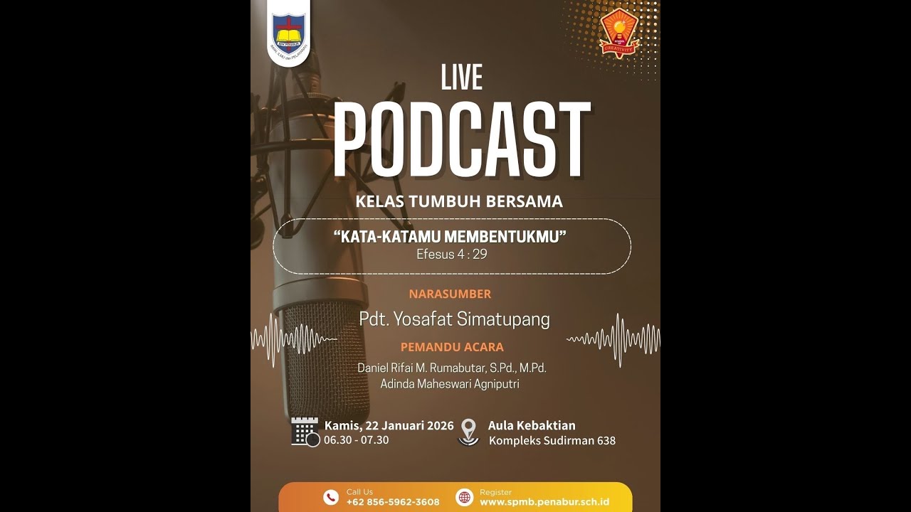 PODCAST KELOMPOK TUMBUH BERSAMA SMPK 5 BPK PENABUR BANDUNG, KAMIS 22 JANUARI 2026