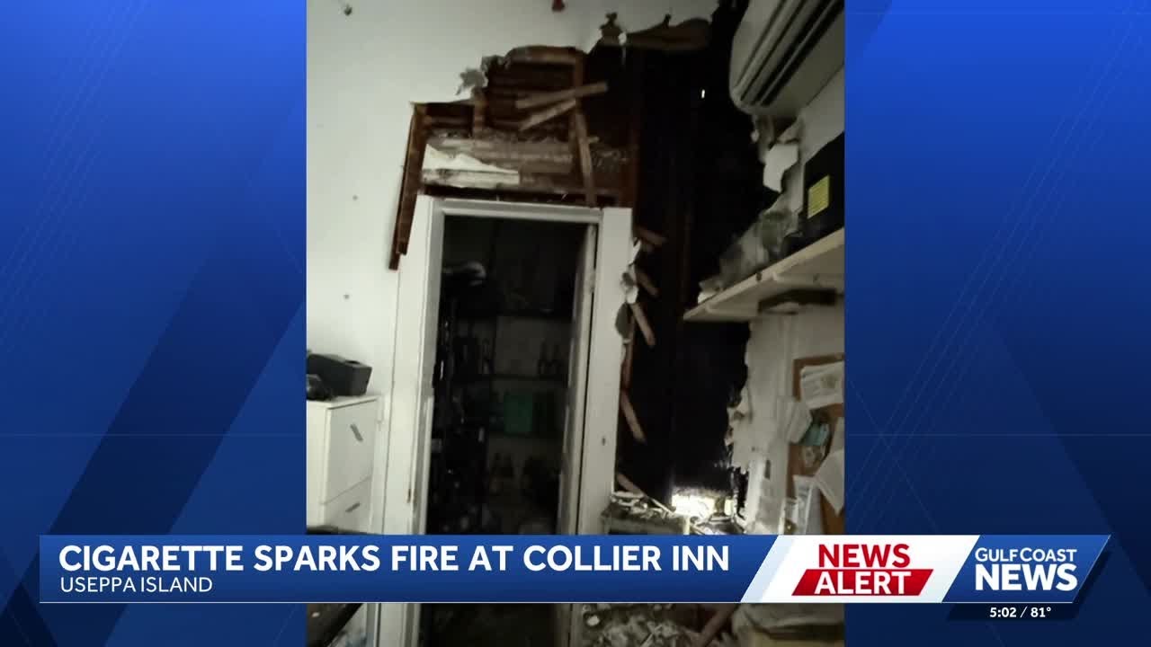 Cigarette sparks fire at Collier Inn on Useppa Island
